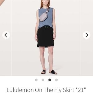 Lululemon skirt black On the Fly size 12